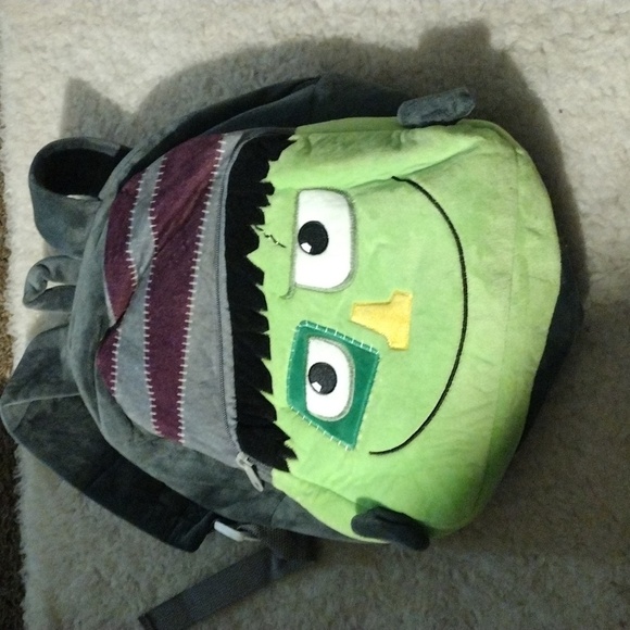 Green Monster Kids Backpack - Picture 3 of 3